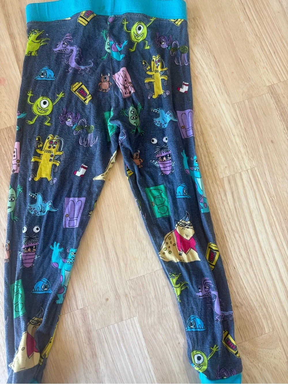Little Sleepies Teal-Trim Monsters Pajama Set